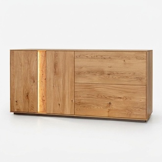Wohnzimmer Designer Holz Kommode Sideboard Luxus Anrichte LED-Kommode