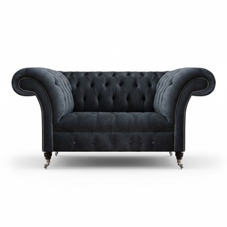 Wohnzimmer Grau Zweisitzer Sofa Couch Luxuriöse Textil Polstermöbel