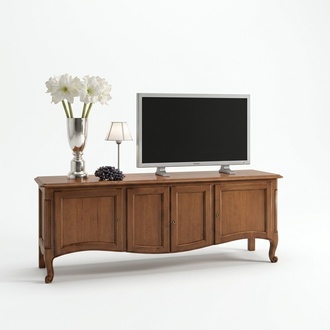 Wohnzimmer Kommode Lowboard Sideboard Braun Holz Möbel rtv tv Schrank