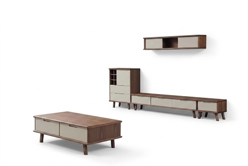Wohnzimmer Komplett Set Kommode Sideboard RTV Schrank Wand Couchtisch