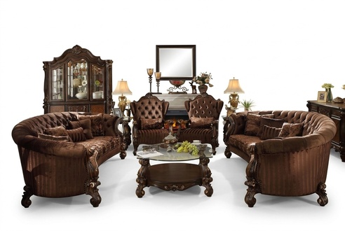 Wohnzimmer Möbel Klassische Sofagarnitur Couchtisch Sofa Couch Set Sofas 5tlg.