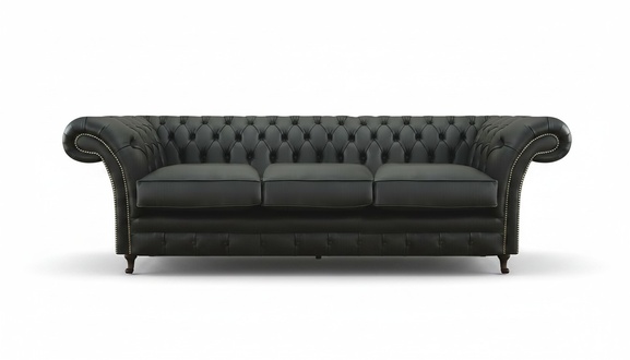 Wohnzimmer Polstermöbel Chesterfield Dreisitzer Sofa Textil Neu Einrichtung