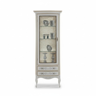 Wohnzimmer rtv Vitrine tv Sideboard Schrank Tisch Vitrinen Holz Möbel Set 3tlg