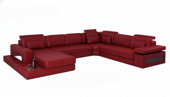 Wohnzimmer Samt Ecksofa U-Form Wohnlandschaft Polsterecke Sofa Couch Sofas Neu