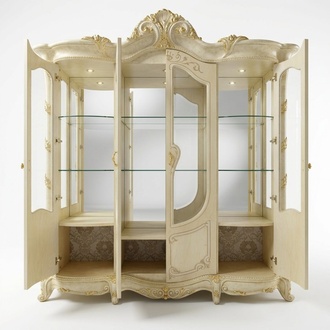 Wohnzimmer Schau Schränke Italienische Möbel Vitrine Glas Schrank Vitrinen Neu