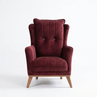 Wohnzimmer Sessel 1 Sitzer Couch Polster Sitz Design Textil Stoff