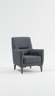 Wohnzimmer Sessel Polstermöbel Grau Modern Design Polstersessel Einrichtung