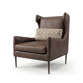 Wohnzimmer Sessel Sitz Modernes Design Braun Stil Modern Luxus