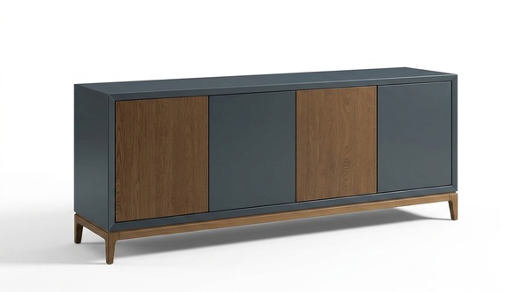 Wohnzimmer Sideboard neue Farbe grau Kommode modern