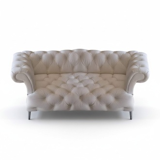 Wohnzimmer Sofa Zweisitzer Couch Polster Leder Modern Polstermöbel Chesterfield