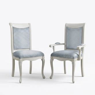 Wohnzimmer Stuhl Design Esszimmer Holz Stühle Polster mit Armlehne Barock Rokoko