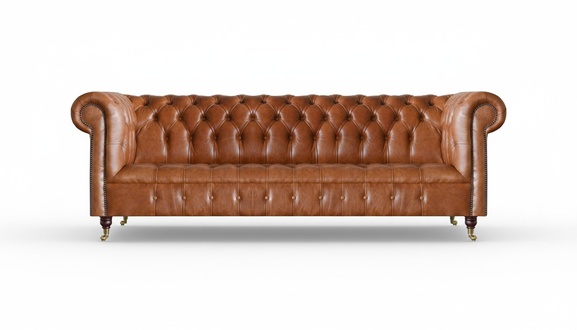 Wohnzimmer Viersitzer Chesterfield Designer Couchen Luxus Ledersofas
