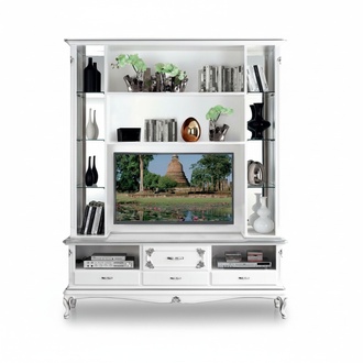 Wohnzimmer Wandregal TV Schrank Wandschränke Regal Holz Wohnzimmer Möbel