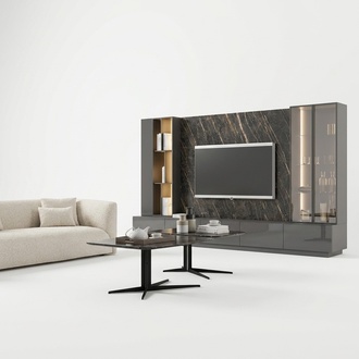 Wohnzimmermöbel Komplette Set 6tlg Designer Wohnwand Holzmöbel Luxus Einrichtung