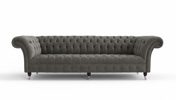 XXL 4 Sitzer Sofa Polster Couch Big Sofas Couchen Chesterfield Leder Textil