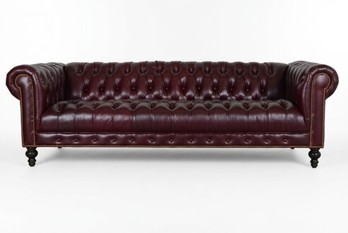 XXL Big Sofa Couch Chesterfield 240cm Polster Sofas 4 Sitzer 100% Leder Sofort