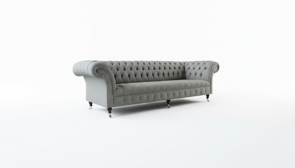 xxl Big Sofa Couch Chesterfield 265cm Polster Sofas 4 Sitzer Textil Modern