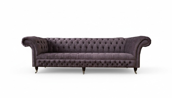 xxl Big Sofa Couch Chesterfield 265cm Polster Sofas 4 Sitzer Leder Textil