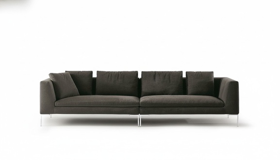 XXL Big Sofa Viersitzer Stoff Couch Luxus Design Couchen 4 Sitzplatz Textil Neu