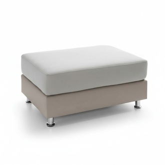 XXL CLUB FUSSHOCKER CLUB LOUNGE HOCKER LEDER TEXTIL OTTOMAN DESIGNER