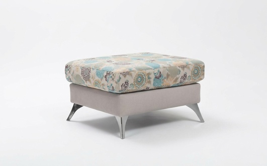 XXL Club Fußhocker Lounge Hocker Ottomane Pufa Leder Textil Ottoman