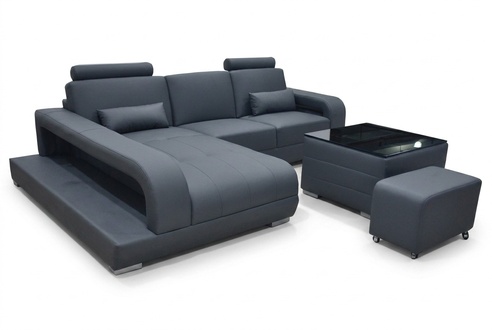 XXL Couch Ecksofa Leder Wohnlandschaft Garnitur Design Modern Sofa L-Form F3017C