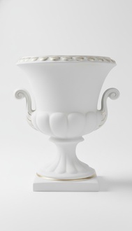 XXL Design Blumen Topf Dekoration Vase Vasen Handarbeit Deko Kelch