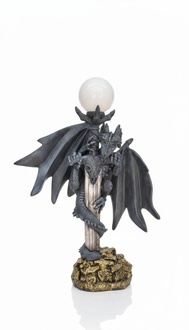 XXL Design Gothik Stehleuchte Lampe Stand Leuchte Leuchten Drachen