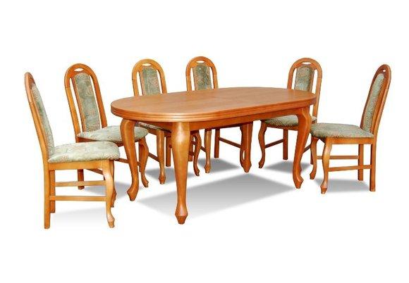 Essgruppe Esstisch Tisch mit 6 x Stühlen Model Z15