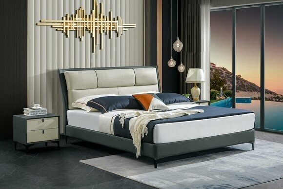 Möbel Luxus Betten Polster Gestell Moderne Betten Schlafzimmer Design 180x200