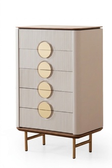 Zeitlos Kommode Funktional Sideboard 5 Schublade Schlafzimmer Möbel