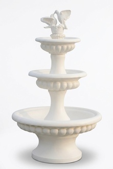 Zierbrunnen Springbrunnen Skulptur Brunnen Deko 186cm Garten Fontaine
