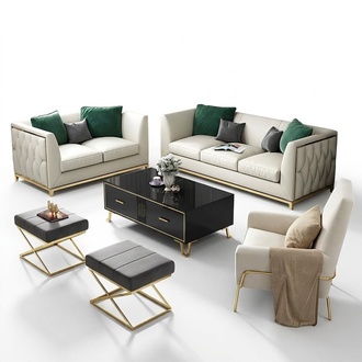 Zweisitzer Couch Polster Design Sofa 2er Sitz Sofas Zimmer Grau Chesterfield Neu