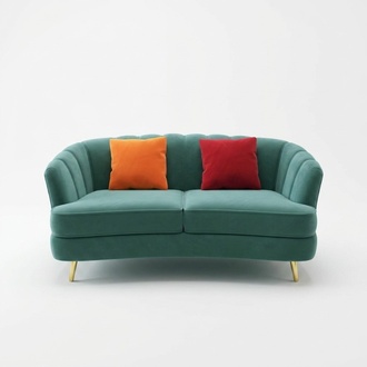 Zweisitzer Sofa 2 Sitzer Design Sofas Polster Moderne Sitz Stoff Textil Couch !