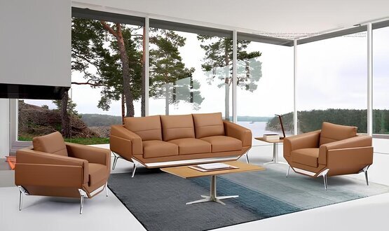 Büromöbel-Set Büro Einrichtung Möbel Sitzgarnitur Couch Sofa Couchen 3+1+1 Sofort