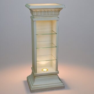 Design Vitrine Regal Glas Säule Vitrinen Regale CD Schrank Lampe 6894 Sofort