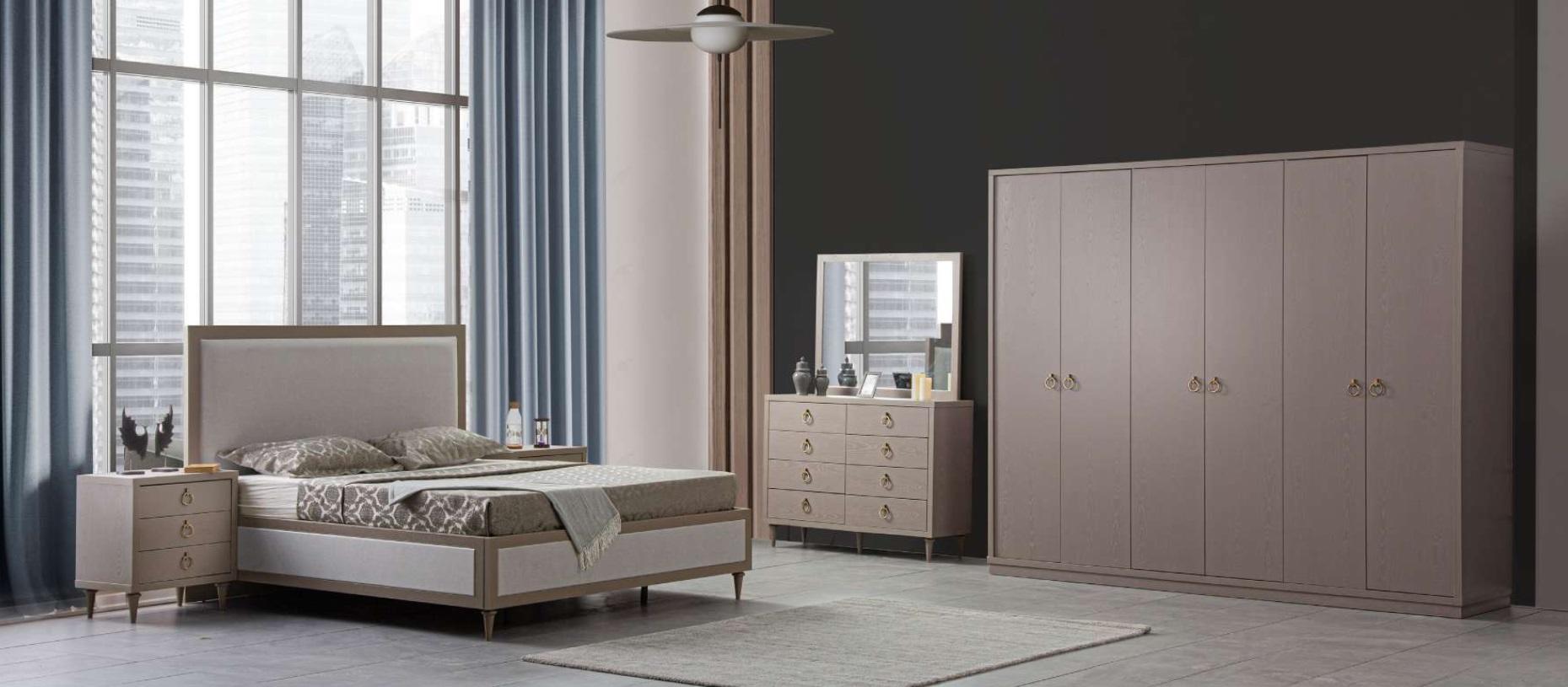 Schlafzimmer Set Bett 2x Nachttische Betten Italienische Stil 5tlg. Neu