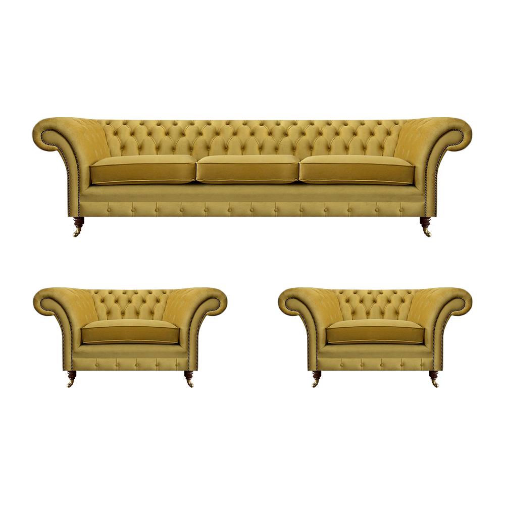 Wohnzimmer Sofa Set 3tlg 2x Sessel Polstermöbel Dreisitzer Couch Neu Design