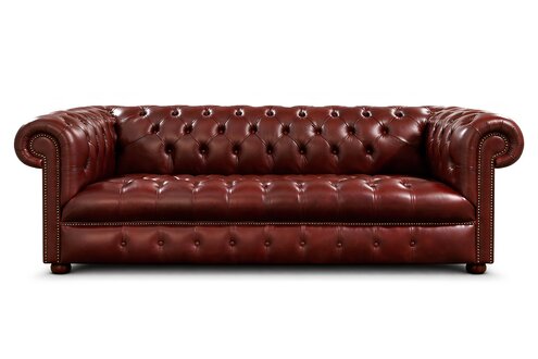 Chesterfield Sofa 3 SITZER Polster Designer Couchen 100% Leder Sofort