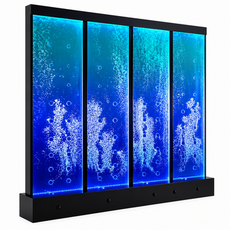 Moderne Trennwand Wasser Wände LED Wasserwand Beleuchtete Wand Säulen 120x240cm