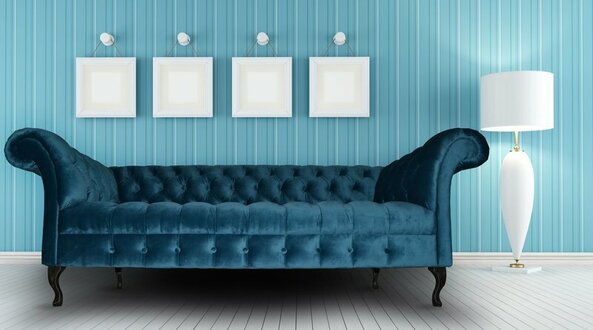 Chesterfield Sofa Polster Designer Couchen Sofas Garnitur Textil Stoff Textil 15
