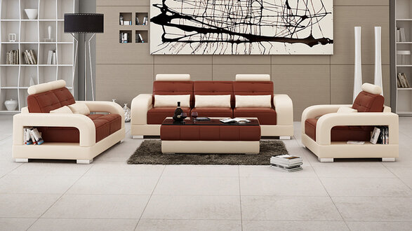Wohnlandschaft Sofa Couch Stoff Polster Leder Sofas Eck Ecke Neu Textil EbernB