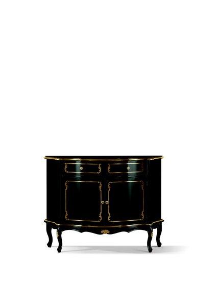 Luxus Italienische Holz Möbel Kommode Schwarz Luxus Buffet Schrank Wohnzimmer Kommoden