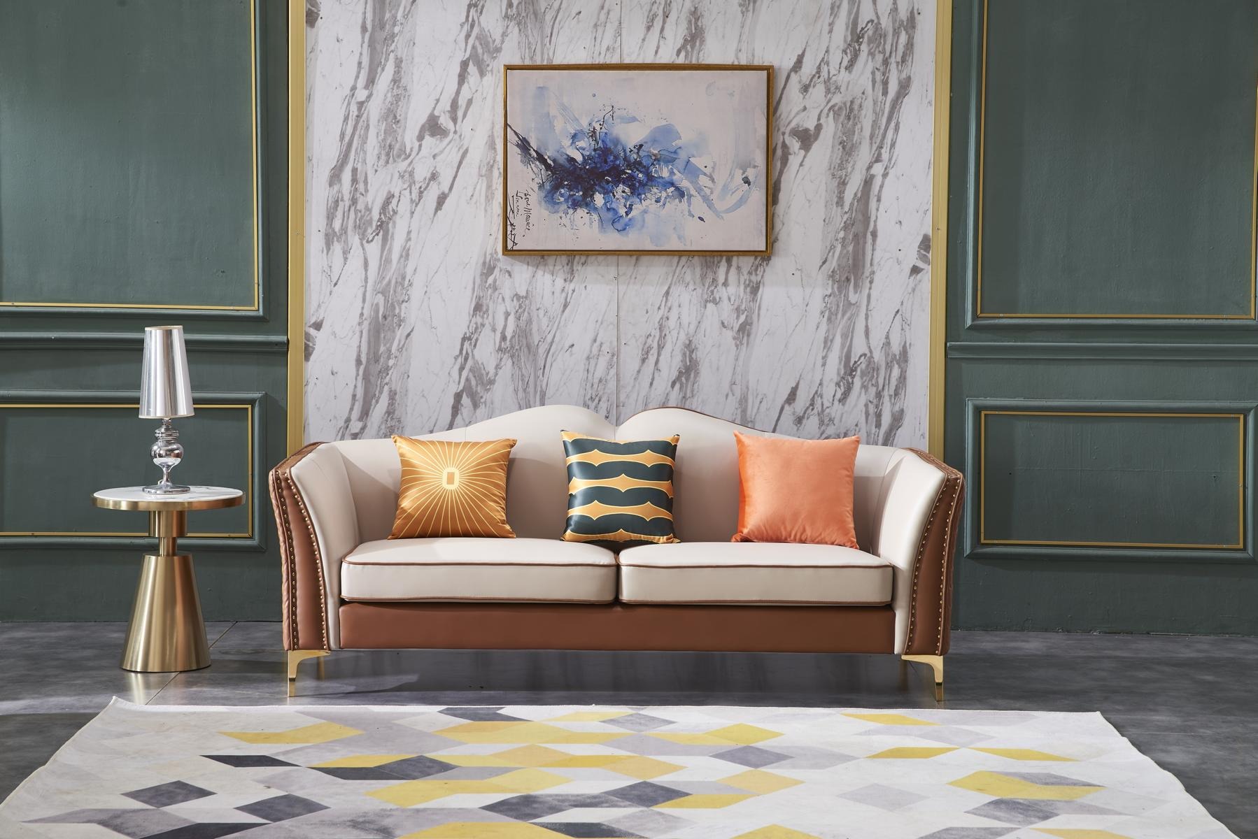 Sofa Dreisitzer Couch Klassische Neu Polster 3 Sitzer Leder Couchen Ledersofa !