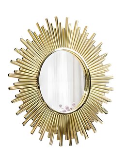 Elegantes Sunburst Spiegel mit goldenen Strahlen im modernen Design Sofort