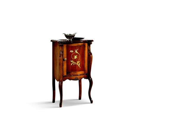 Design Möbel Stil Barock Kommode Vitrine Braun Holz Luxus Italienische Möbel