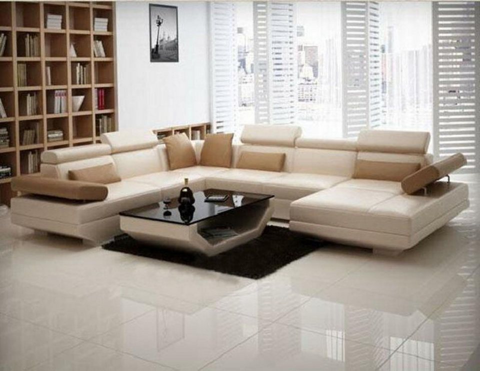 Wohnlandschaft U-Form Sofa Eck Sofas Design Möbel Bettfunktion Sofas Neu Sofort