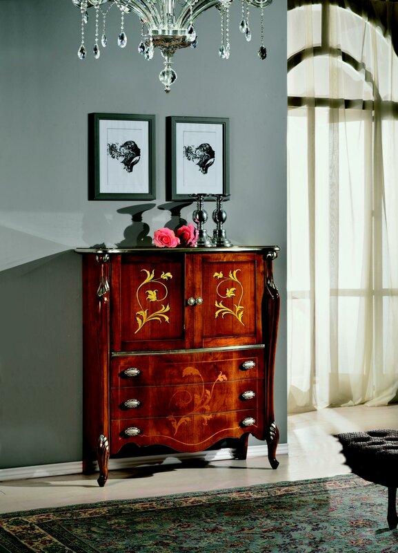 Möbel Holz Stil Barock Schicke Schrank Kommode Schränke Designer Italienische Möbel Neu