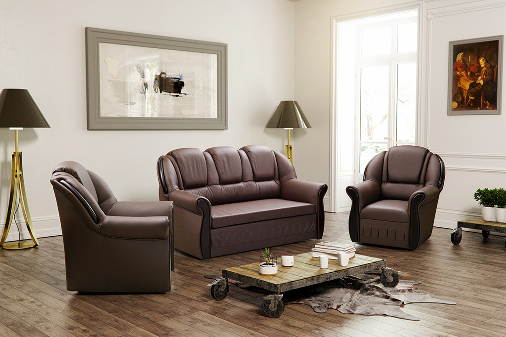 Sofagarnitur Couch Sofa Polster Sofas Couchen 3+1+1 Schlafsofa Bettkasten Sofort