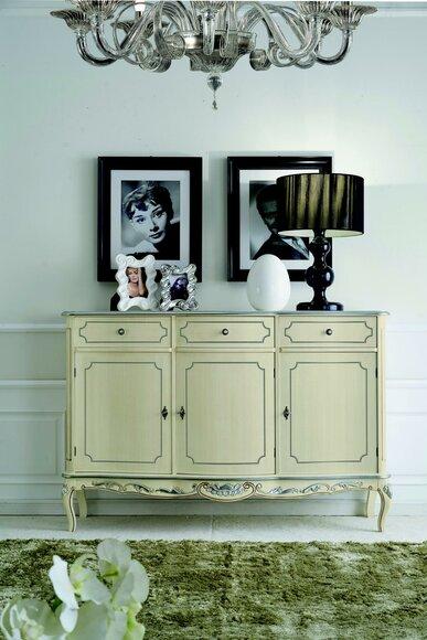 Design Möbel Stil Klassischer Kommode Weiss Sideboard Holz Italienische Möbel Neu